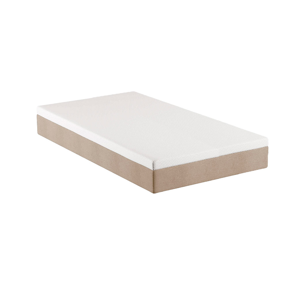 Colchão Viúva Guldi Massageador Quântico Molas Ensacadas (30x128x188) Branco e Bege