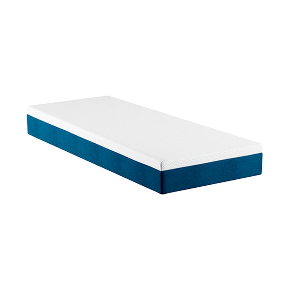 Colchão Viúva Guldi Original Firme Mola Ensacada (25x128x188) Branco e Azul