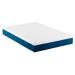 Colchão Viúva Guldi Original Macio Mola Ensacada (25x128x188) Branco e Azul