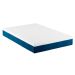 Colchão Viúva Mola Ensacada Guldi Firme (25x128x188) e 2 Travesseiros Guldi Nasa Viscoelástico Azul e Branco