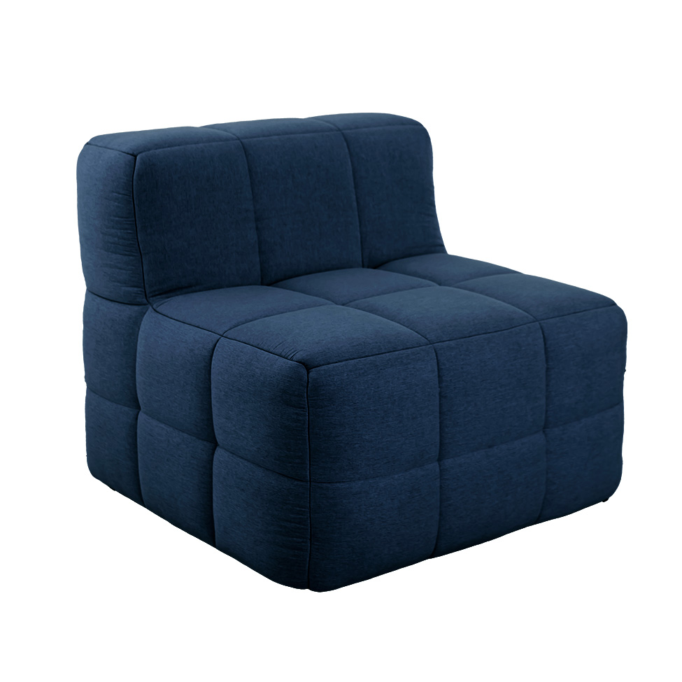 Módulo Central Sofá Guldi Popup Linho Azul