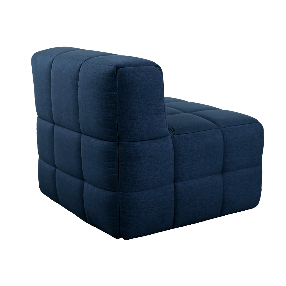 Módulo Central Sofá Guldi Popup Linho Azul