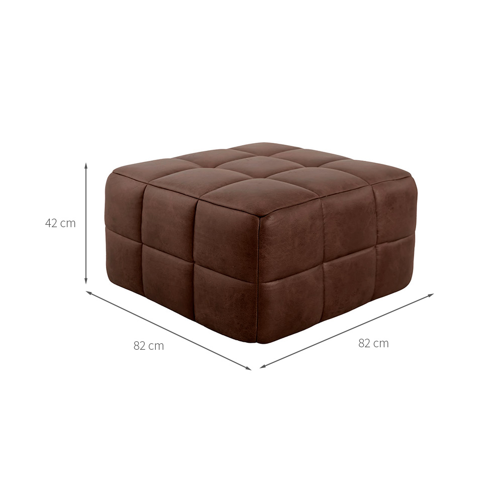 Módulo Puff Sofá Guldi Popup Corino Café