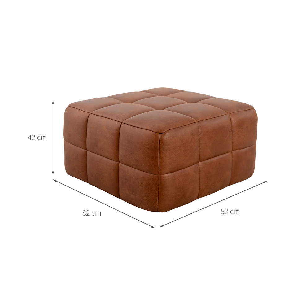 Módulo Puff Sofá Guldi Popup Corino Caramelo