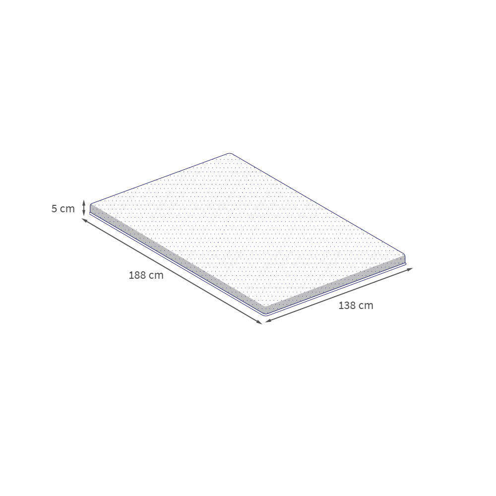 Pillow Top Casal Guldi Original Espuma D30 com Alça (5x138x188) Branco