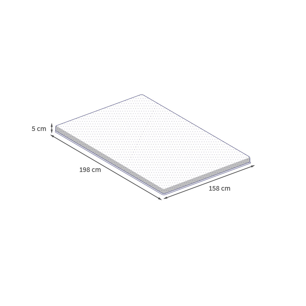 Pillow Top Queen Guldi Original Espuma D30 com Alça (5x158x198) Branco