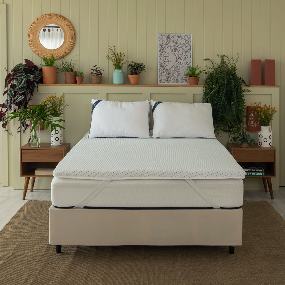 Pillow Top Queen Guldi Original Espuma D30 com Alça (5x158x198) Branco
