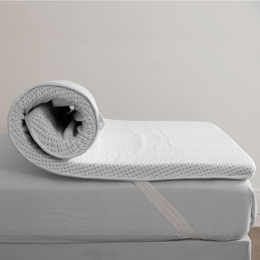 Pillow Top Solteiro Guldi Original Espuma D30 com Alça (5x88x188) Branco