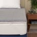Pillow Top Solteiro King Guldi Dream com Espuma D50 Viscoelástica com Alça (5x96x203) Branco e Cinza