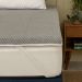 Pillow Top Solteiro King Guldi Dream com Espuma D50 Viscoelástica com Alça (5x96x203) Branco e Cinza