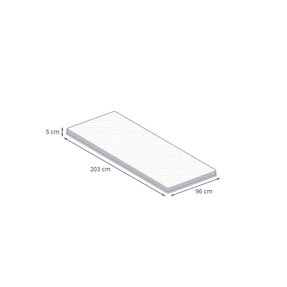 Pillow Top Solteiro King Guldi Original Espuma D30 com Alça (5x96x203) Branco