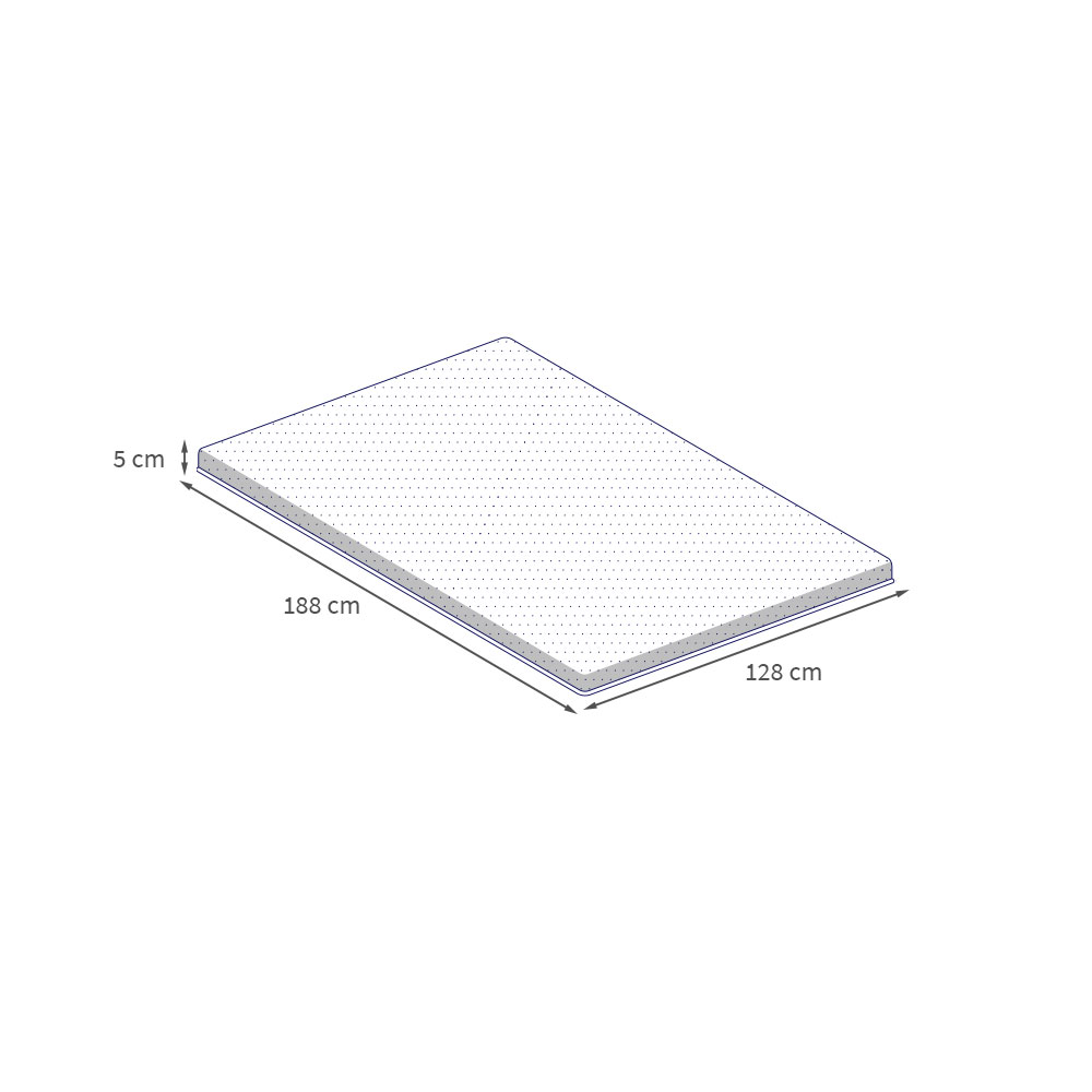 Pillow Top Viúva Guldi Original Espuma D30 com Alça (5x128x188) Branco