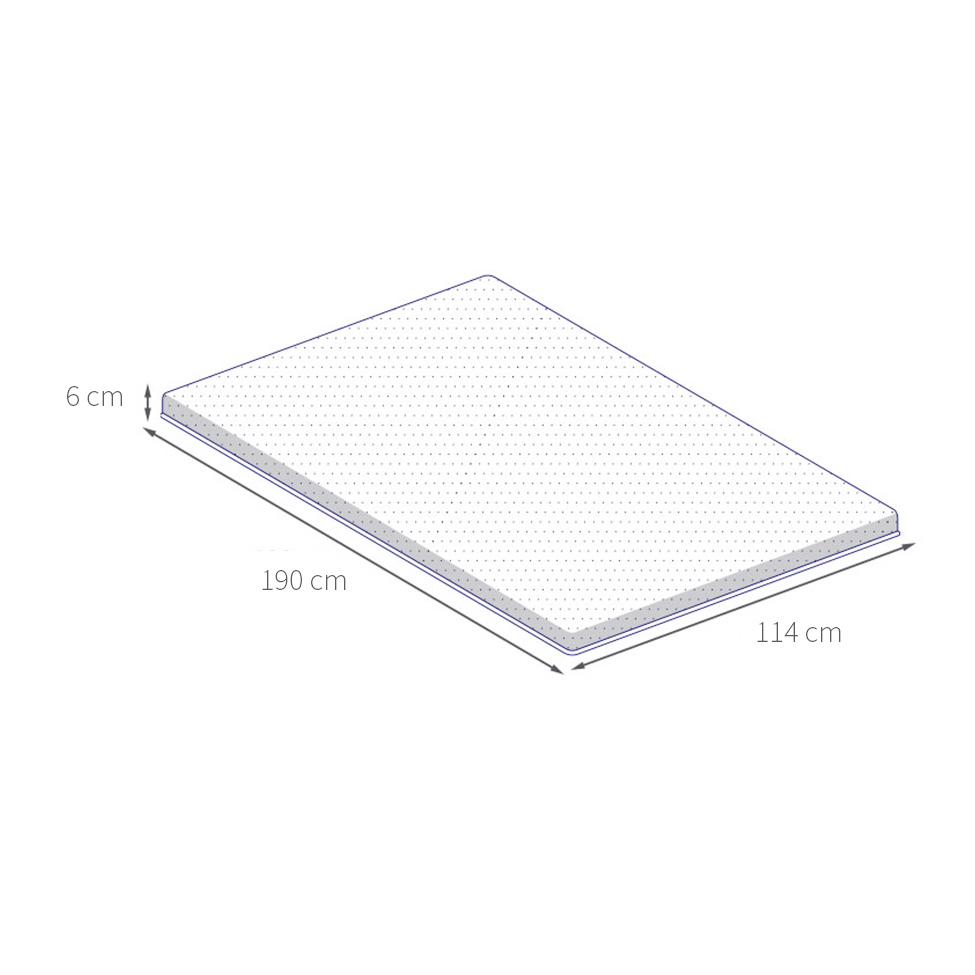 Pillow Top para Sofá-Cama Guldi Orginal Espuma D33 (6x114x190) Branco