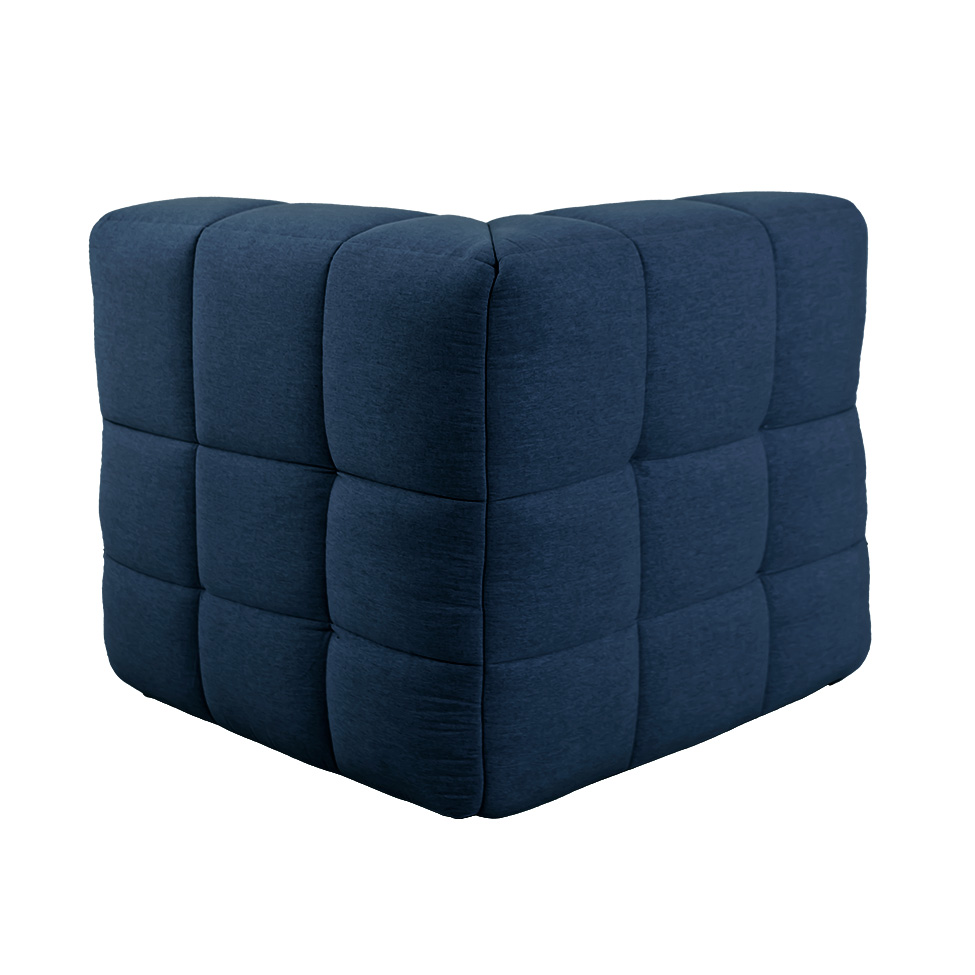 Sofá Guldi Popup com 2 Módulos Canto e 2 Centrais Linho Azul