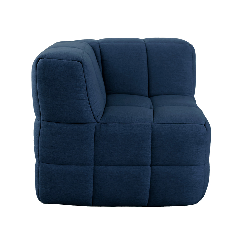 Sofá Guldi Popup com 2 Módulos Canto e 2 Centrais Linho Azul