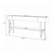 Aparador Decorativo Vivant MDP/MDF Pés de Aço Off White/Castanho G26 - HB Móveis