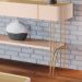 Aparador Decorativo Vivant MDP/MDF Pés de Aço Off White/Champagne G26 - HB Móveis