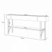 Aparador Decorativo Vivant MDP/MDF com Pés em Aço Verde Pistache/Castanho G26 - Hb Móveis