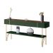 Aparador Decorativo Vivant com Pés em Aço MDP/MDF Verde Pistache/Castanho G26 - Hb Móveis