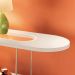 Aparador de Sala com Prateleiras Pé Metal Infinity Off White - HB Móveis