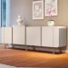 Balcão Aparador Buffet Saluti Off White - HB Móveis