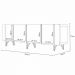Balcão Aparador Buffet Saluti Off White - HB Móveis