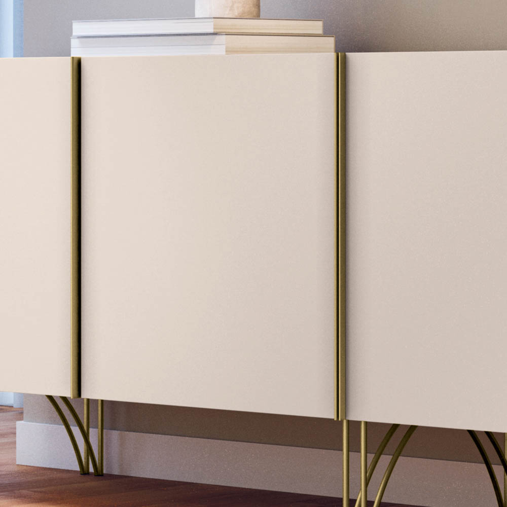Balcão Aparador Buffet Saluti Off White - HB Móveis