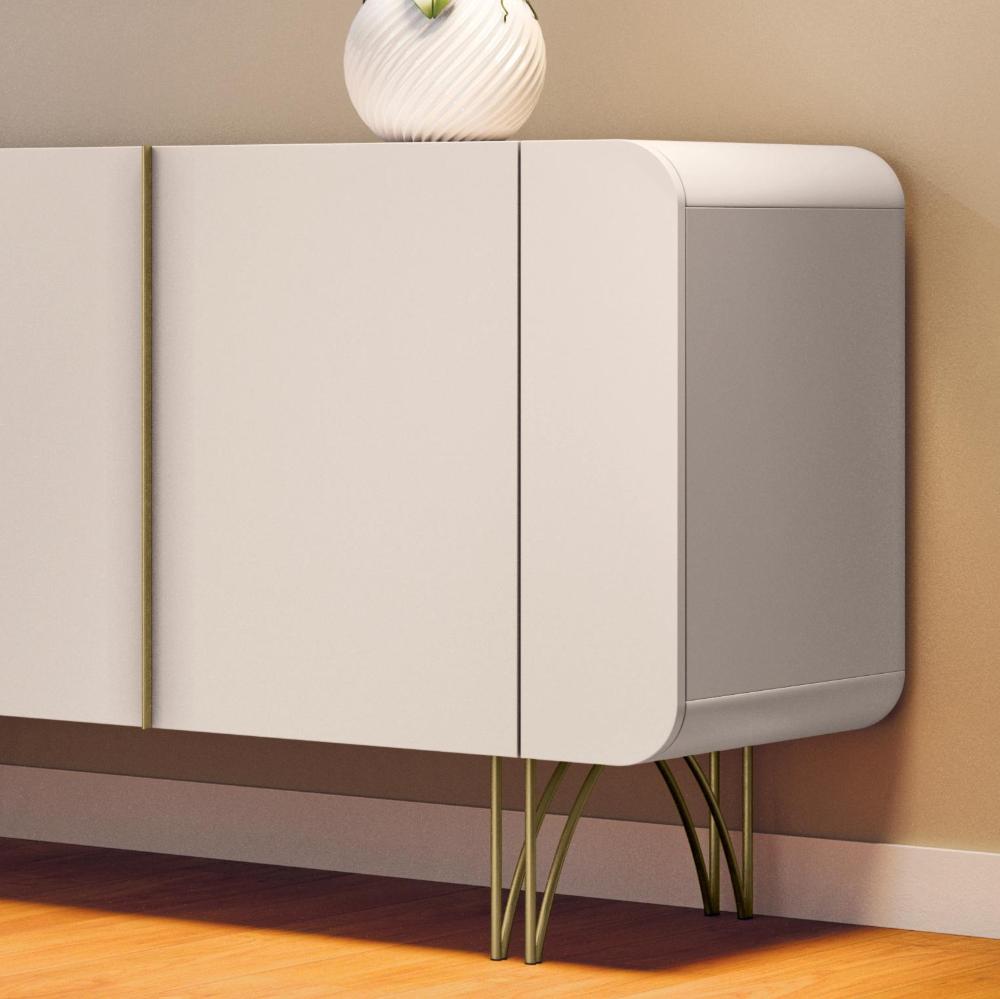 Balcão Buffet Saluti 4 Portas Off White - HB Móveis