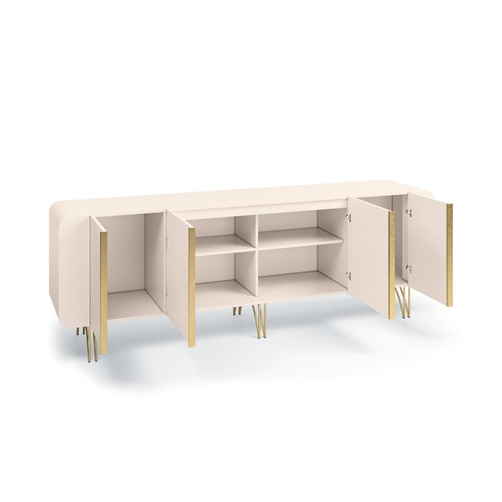 Balcão Buffet Saluti 4 Portas Off White - HB Móveis