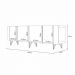 Balcão Buffet Saluti 4 Portas Off White - HB Móveis