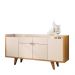 Buffet Aparador Melodia com 2 Portas e 2 Gavetas Cinamomo/Off White - HB Móveis
