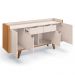 Buffet Aparador Melodia com 2 Portas e 2 Gavetas Cinamomo/Off White - HB Móveis