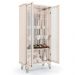 Buffet Aparador Saluti com Cristaleira Évora Off White - HB Móveis