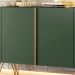 Buffet Benvenuto MDP/MDF Sala de Estar Decorativo com Pés em Aço Verde Pistache G26 - Hb Móveis