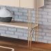Conjunto 1 Cristaleira 1 Buffet 1 Aparador e 1 Mesa de Centro Évora/Saluti/Cadenza/Vivant Off White/Castanho G26 - HB Móveis