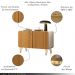 Conjunto 1 Cristaleira e 2 Buffets Évora/Saluti/Benvenuto Off White/Cinamomo G26 - HB Móveis