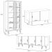 Conjunto 1 Cristaleira e 2 Buffets Évora/Saluti/Benvenuto Off White/Cinamomo G26 - HB Móveis