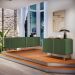 Conjunto Buffets Sala de Estar Benvenuto/Saluti MDP/MDF Pés em Aço Verde Pistache G26 - HB Móveis