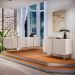 Conjunto Buffets Sala de Estar Benvenuto/Saluti Pés em Aço MDP/MDF Off White G26 - HB Móveis