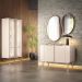 Conjunto Decorativo 1 Cristaleira e 1 Buffet Évora/Benvenuto Off White G26 - HB Móveis