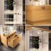 Conjunto Decorativo Cristaleira e Buffet Aparador Aura/Melodia Off White/Cinamomo G26 - HB Móveis