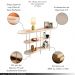 Conjunto Infinity Aparador e 2 Mesas Centro Sky Tampo MDF/Vidro Off White G26 - Hb Móveis
