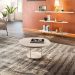 Conjunto Mesa Centro Sky Tampo MDF e Aparador Inifnity com Pés em Aço Off White G26 - Hb Móveis