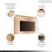 Conjunto Painel Nobre c/LED e Bancada Ária TV até 85 Polegadas Off White/Champagne G26 - HB Móveis