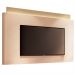 Conjunto Painel Nobre c/LED e Bancada Ária TV até 85 Polegadas Off White/Champagne G26 - HB Móveis