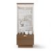 Cristaleira Decorativa Aura com LED Nicho Adega Portas de Vidro Castanho/Off White G26 - HB Móveis