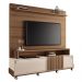 Estante Painel de TV 65 Pol 180cm 2 Portas Bold Castanho/Off White - HB Móveis