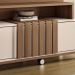 Estante Painel de TV 65 Pol 180cm 2 Portas Bold Castanho/Off White - HB Móveis