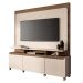 Estante Painel de TV 70 Pol 180cm Quantum Castanho/Off White - HB Móveis