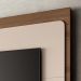 Estante Painel de TV 70 Pol 180cm Quantum Castanho/Off White - HB Móveis